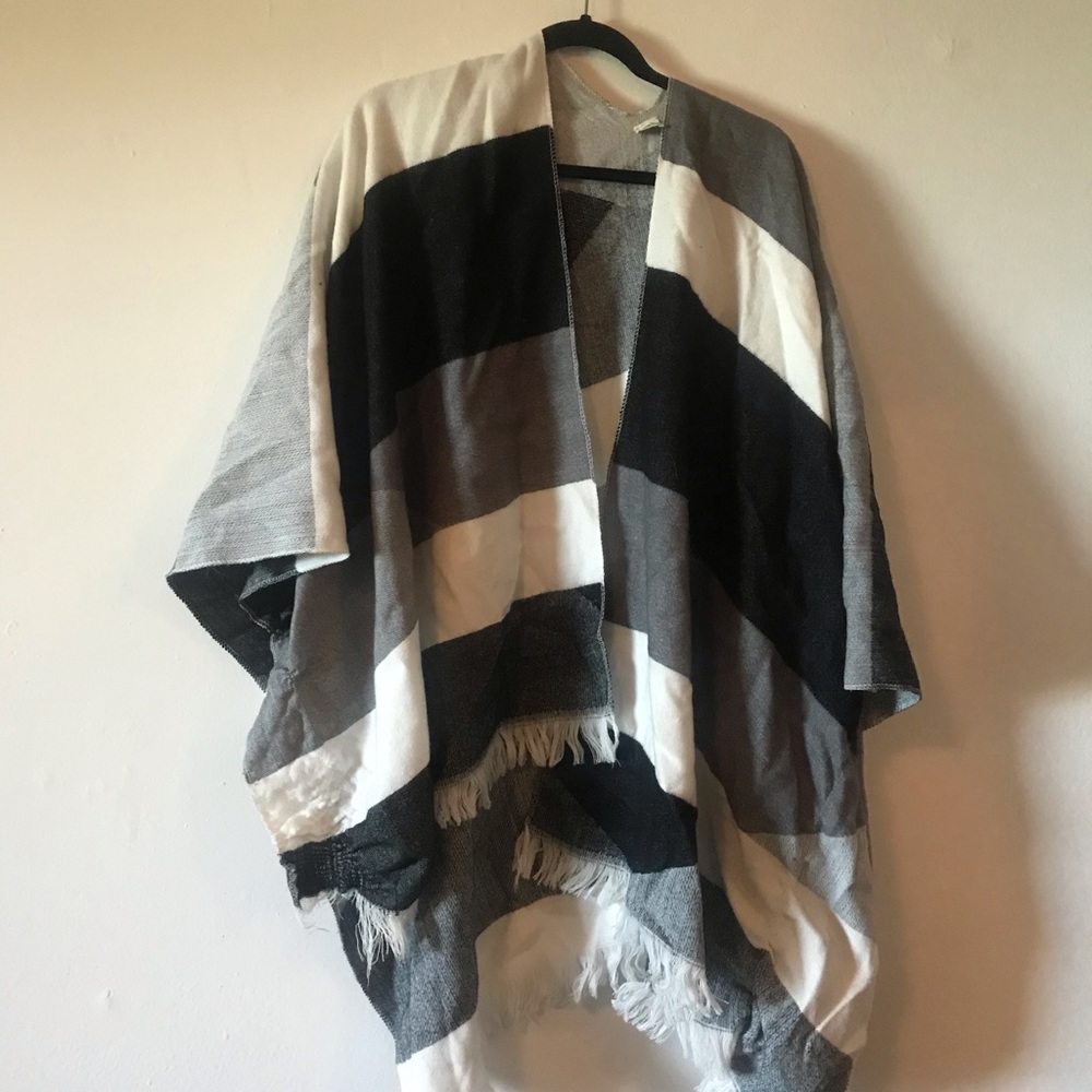 Patterned poncho